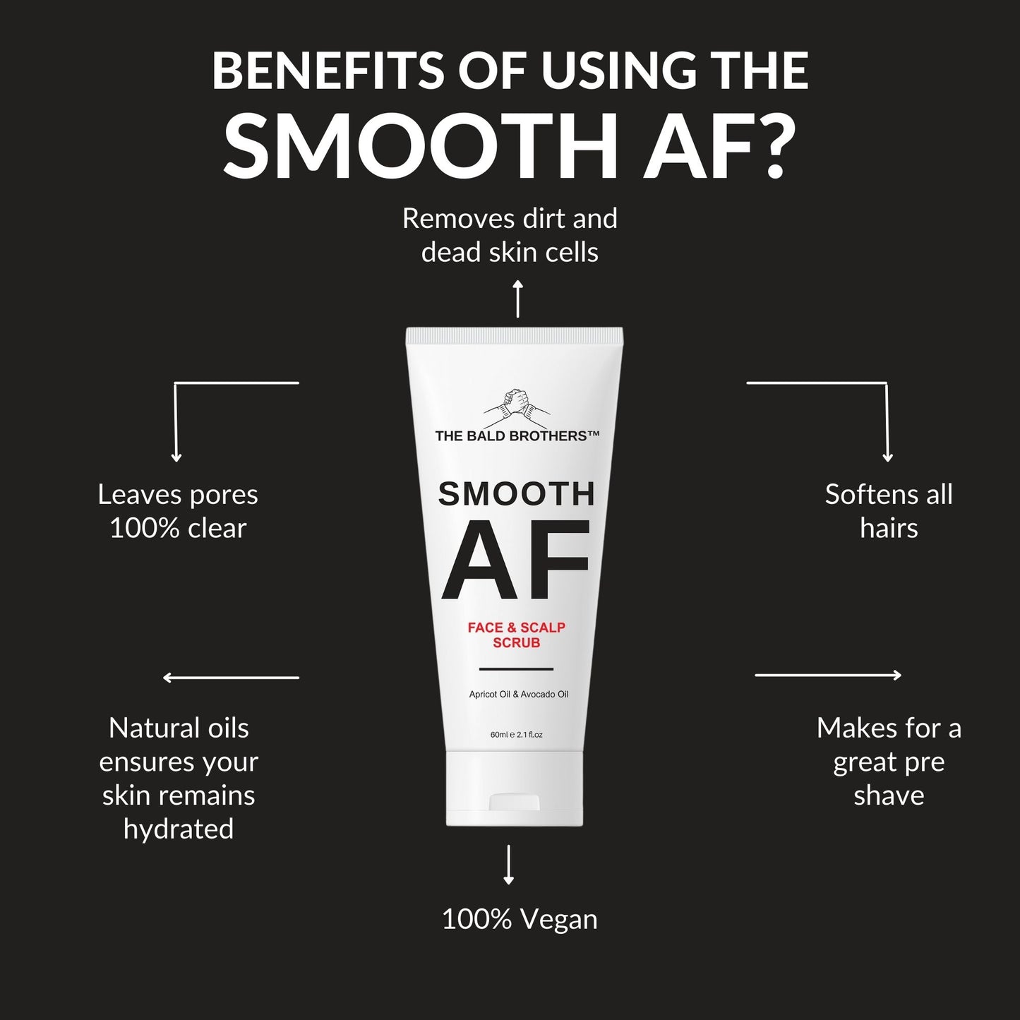 Bald AF Bald Head Care Set | Bald Head Moisturiser & Exfoliate Scrub Set