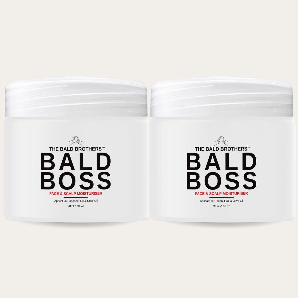 Bald Boss | 2-Pack Mattifying Bald Head Moisturiser | 180 Day Supply