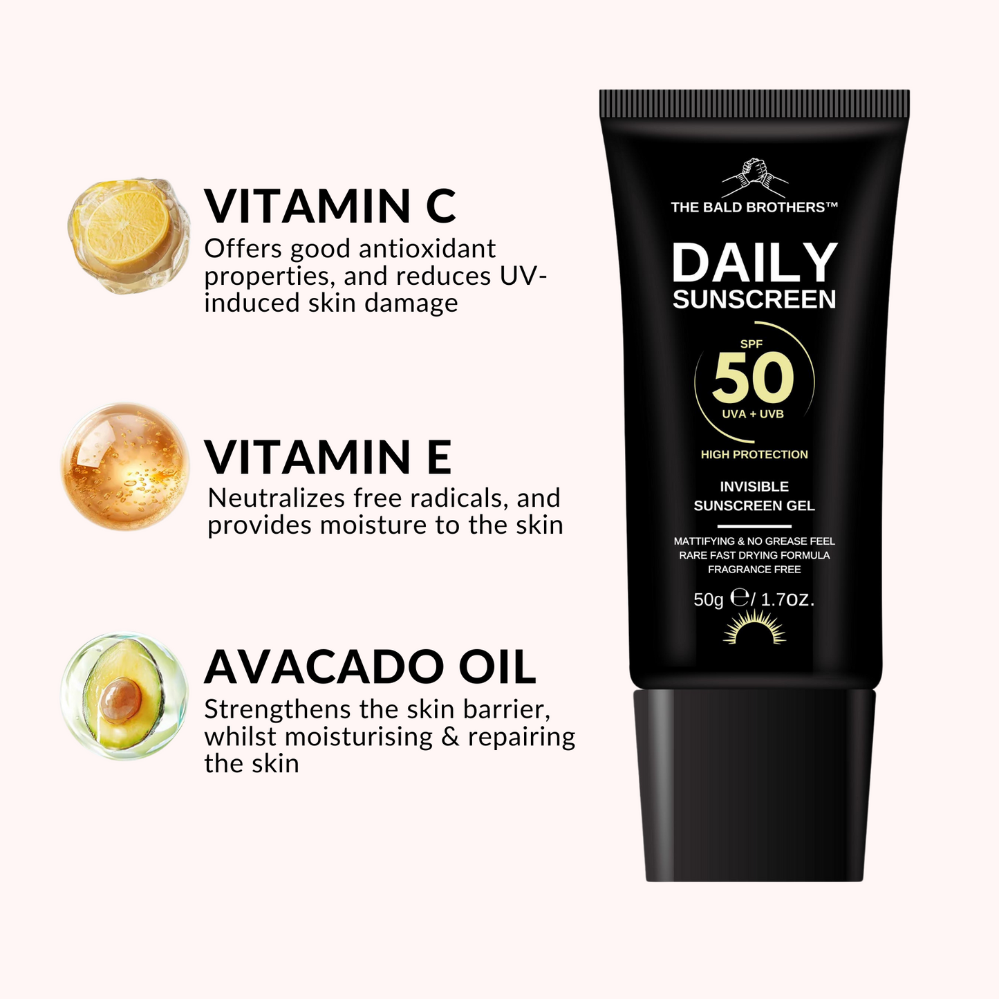 Daily Sunscreen SPF50 Invisible Gel