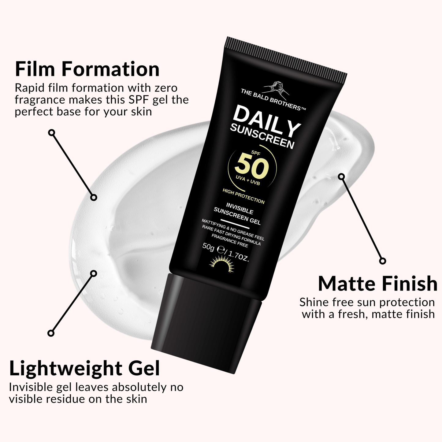 Daily Sunscreen SPF50 Invisible Gel