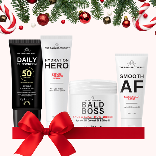 The Bald Brothers Full Bald Head Care Gift Set + Free Bag