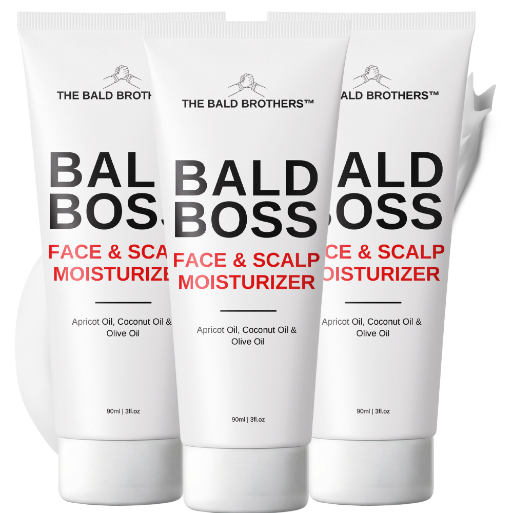 Bald Boss | 3-Pack Mattifying Bald Head Moisturiser | 9 Months Supply