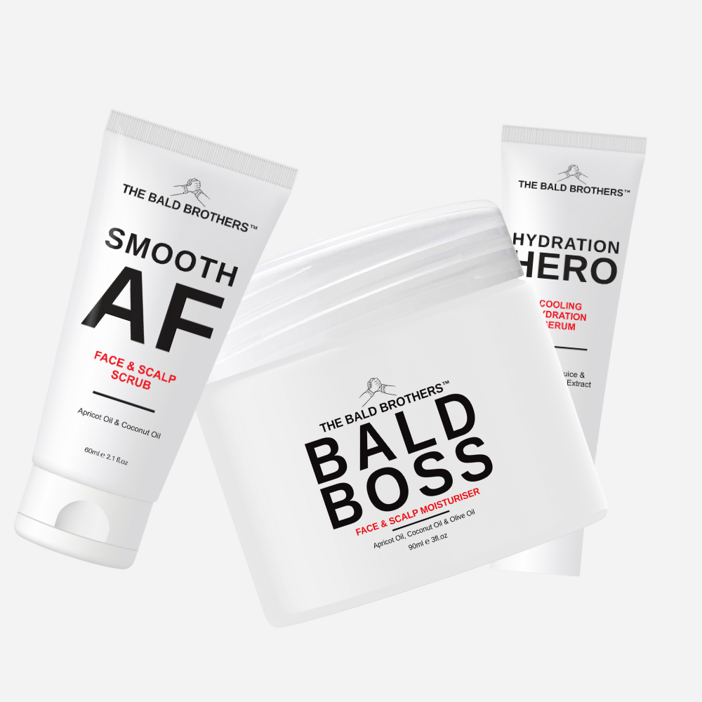 The Bald Brothers Full Bald Head Care Gift Set + Free Bag